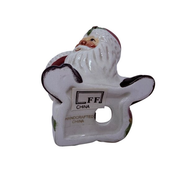 Vintage Fitz and Floyd Tumbling Santa Figurine Set Playful Christmas Decor - Picture 5 of 13